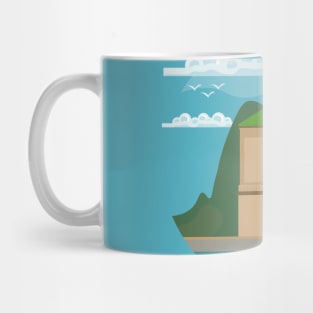 Moroccan Cities illustration, best gift for morocco lovers Mug